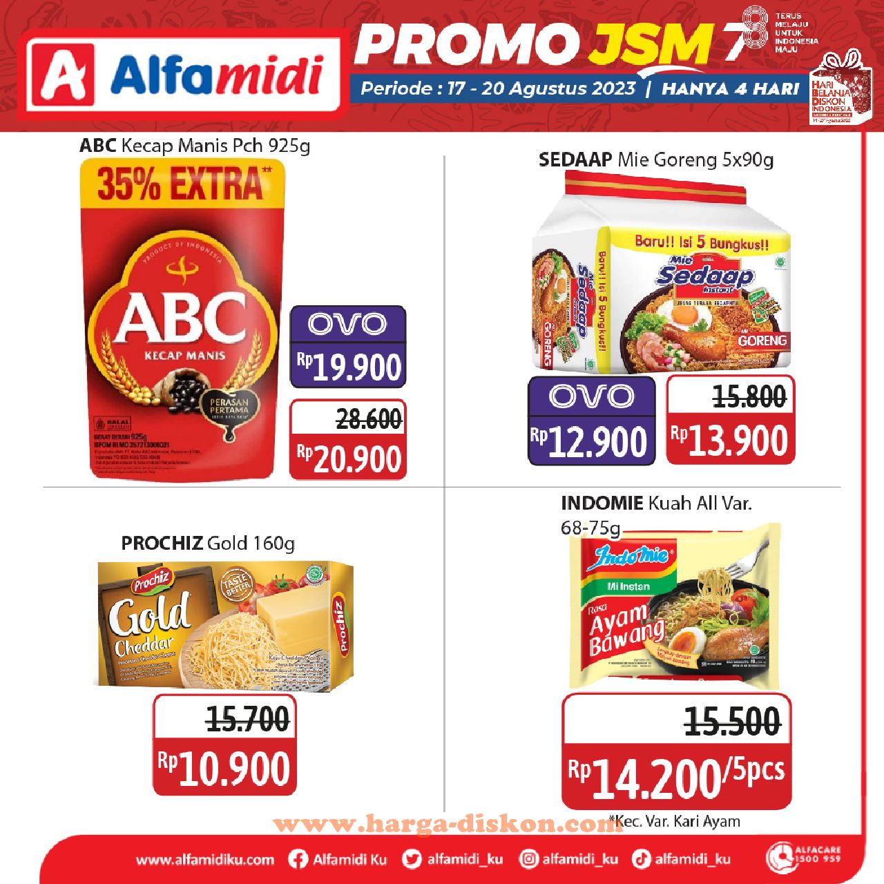 Promo ALFAMIDI Akhir Pekan Promo JSM 17 - 20 Agustus 2023