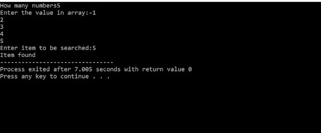 C Program For Binary Search