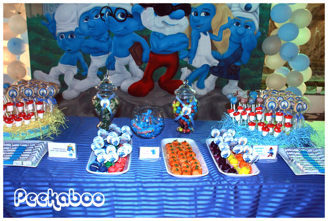 Image result for smurf party ideas