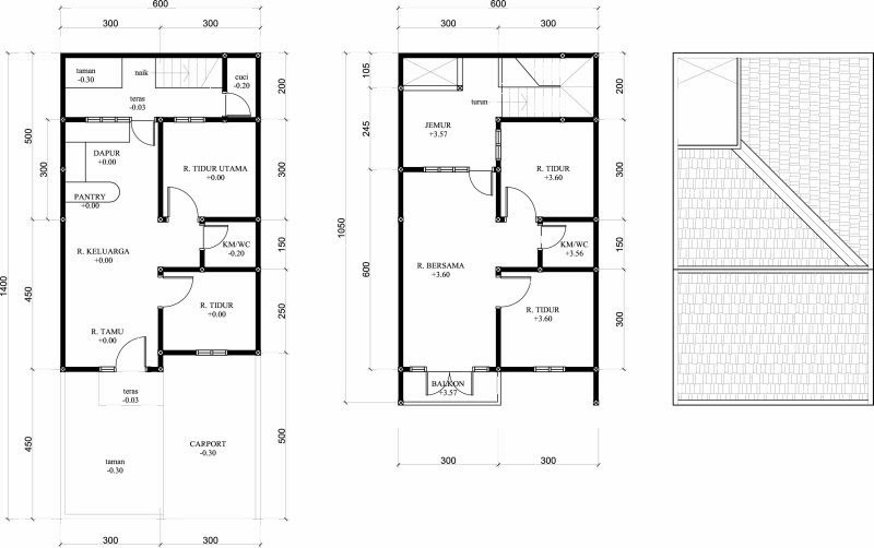 Desain Rumah  2  Lantai  Dengan  Void  desain rumah  minimalis 