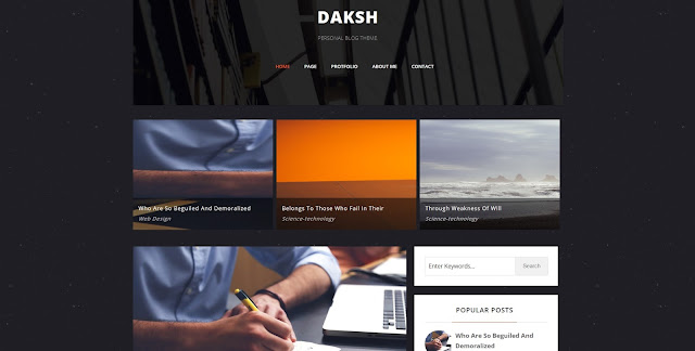 daksh blogger template