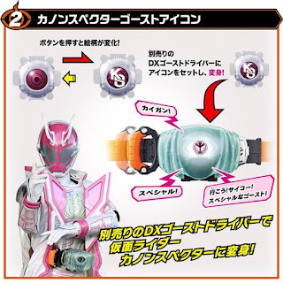 DX Specter Gekikou Senki Wonder Ride Book + Kanon Specter & Yujou Burst Ghost Eyecon