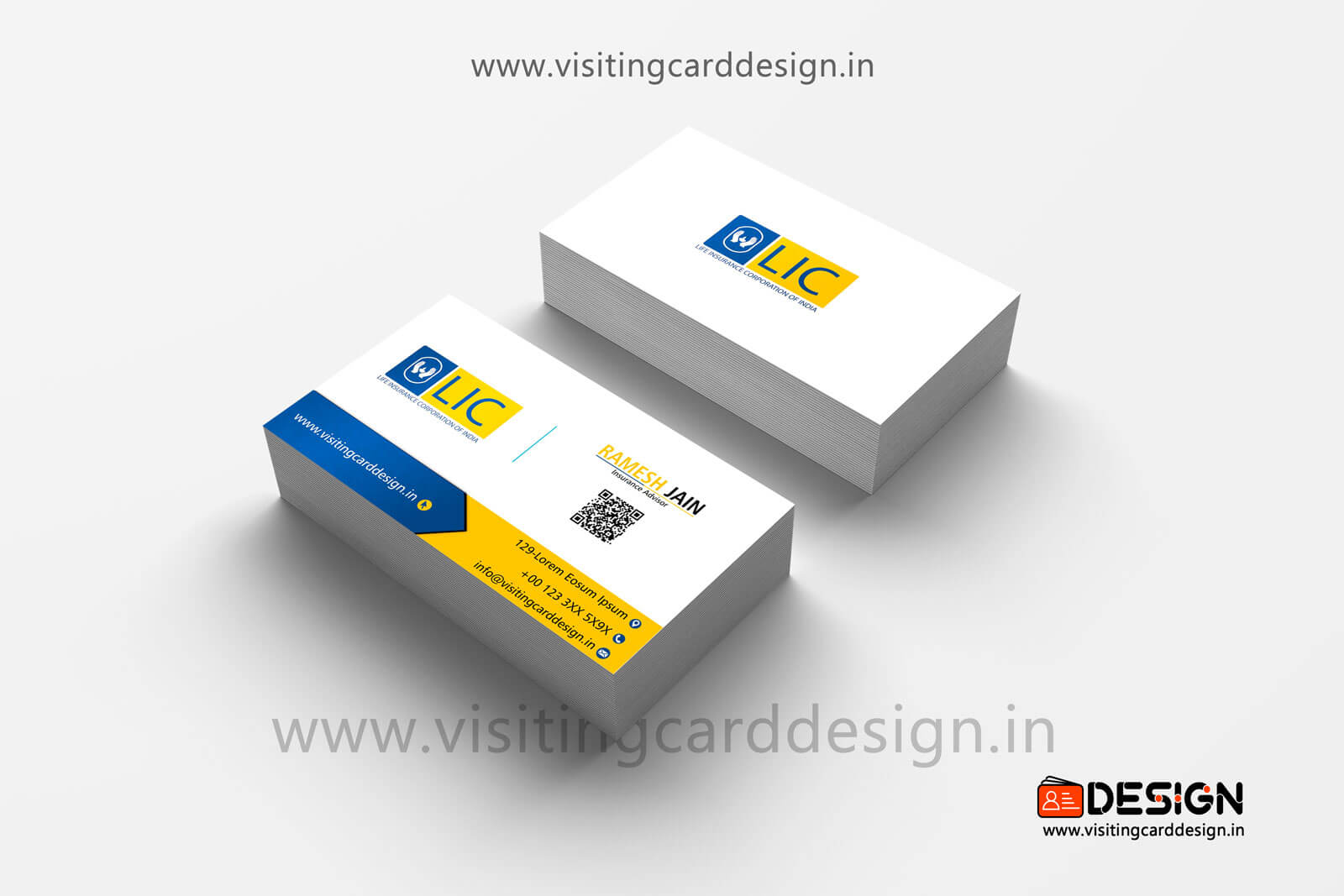 Lic Visiting Cards Design In Cdr Free Download 2021