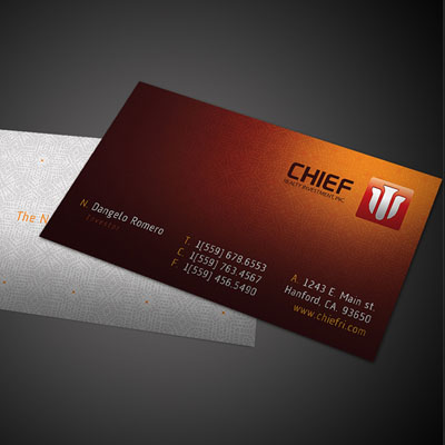 Chief Business Card Design