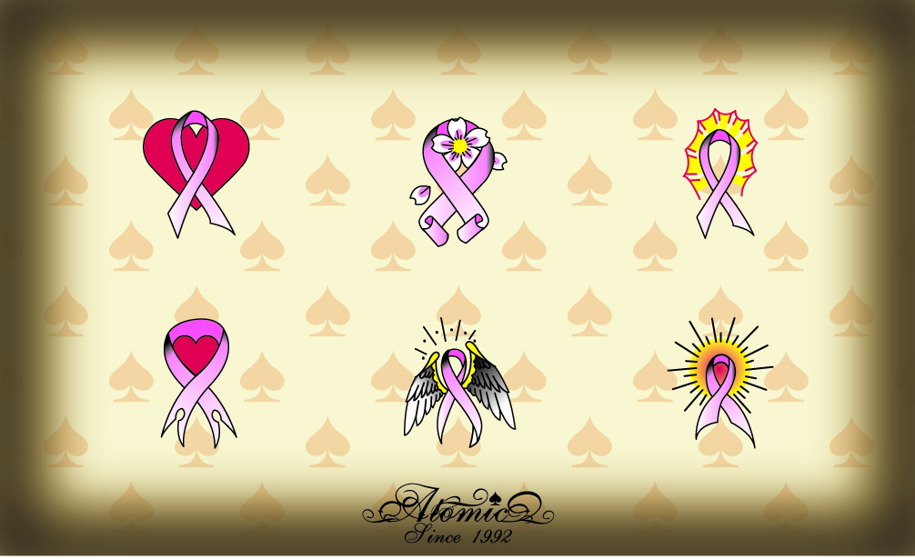 breast cancer ribbon tattoos. Breast Cancer Ribbon Tattoos