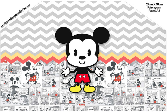 Vintage Mickey: Free Printable Invitations.