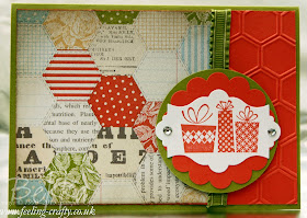 Matching cad for a Patterned Party Note Card Set by Stampin' Up! Demonstrator Bekka Prideaux for a Card Class - check out her fun Card Making Classes