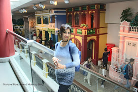 Mock streetview with house replicas installed at Macau Museum.