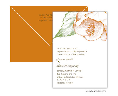 Wedding Invitation Fall Floral Custom Logo Labels Invitations Logos