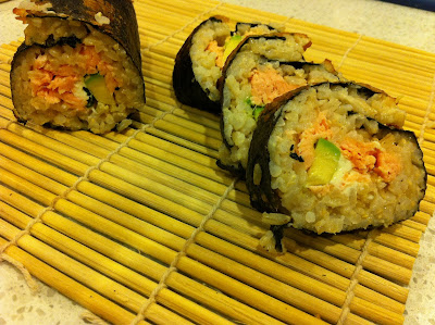 Monster Tempura Sushi (with Roasted Salmon)