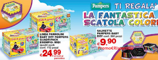 Logo Pampers ti regala la fantastica Scatola Colori