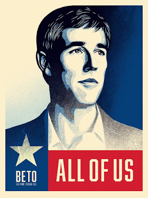 “Beto For All Of Us” Screen Print by Shepard Fairey (OBEY Giant) x Beto O’Rourke