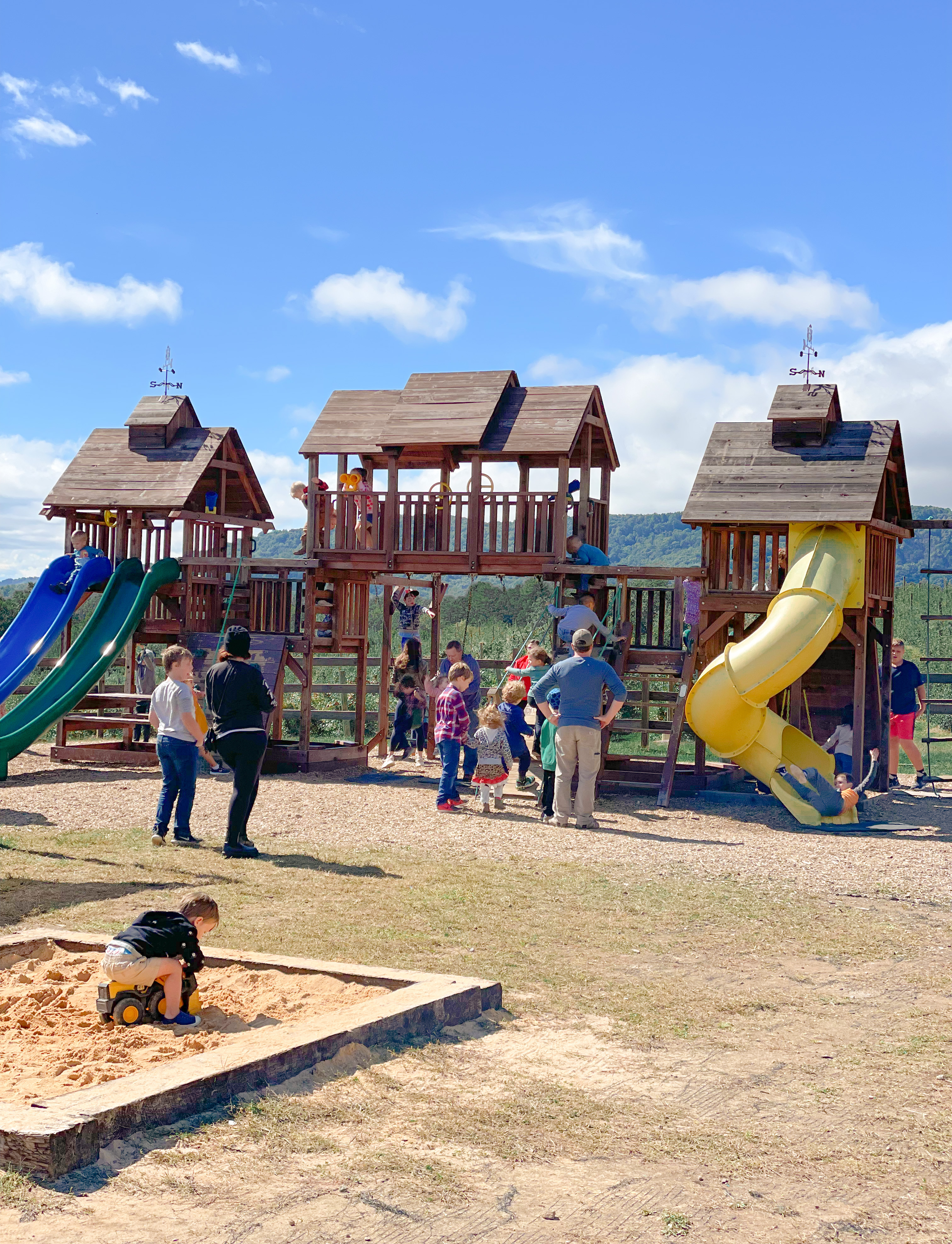 Playground at Justus Orchard in Hendersonville