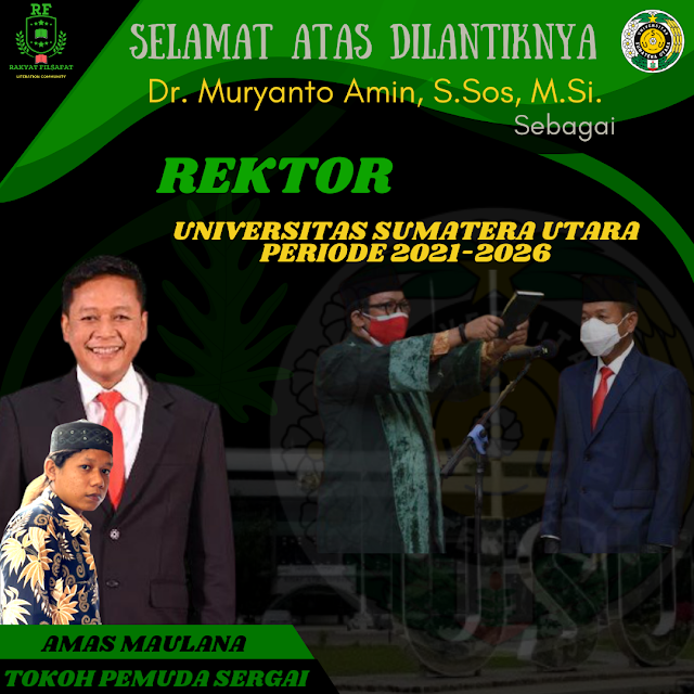 PELANTIKAN REKTOR USU 2021-2026, AMAS MAULANA : KEMENANGAN RAKYAT