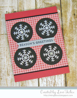 Season's Greetings card-designed by Lori Tecler/Inking Aloud-stamps and dies from My Favorite Things