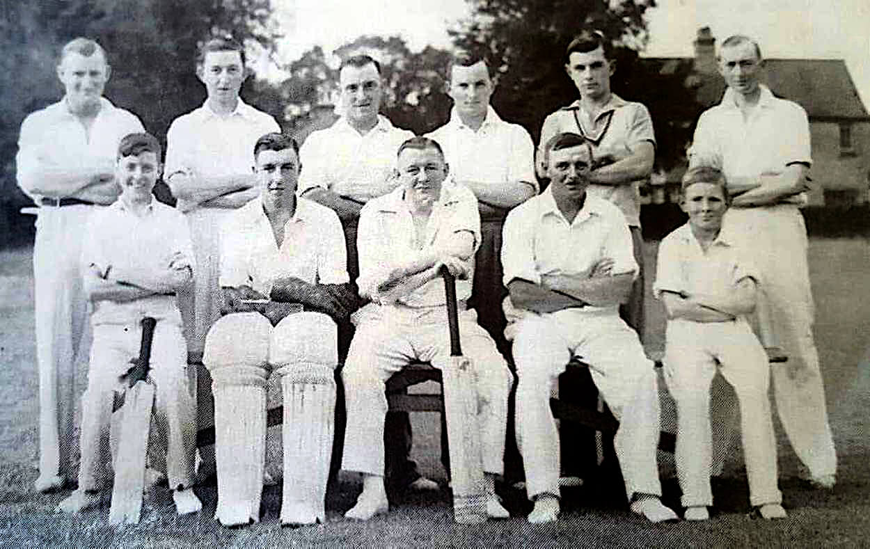 The Anderson family cricket team, c1938