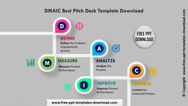 DMAIC Best Pitch Deck PPT Template Download