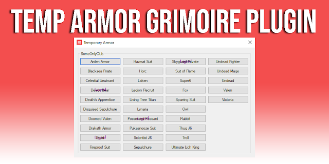 Temporary Armor Grimoire Plugin AQW