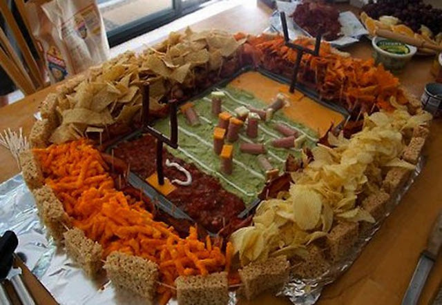 Football Stadiums Food Sculptures