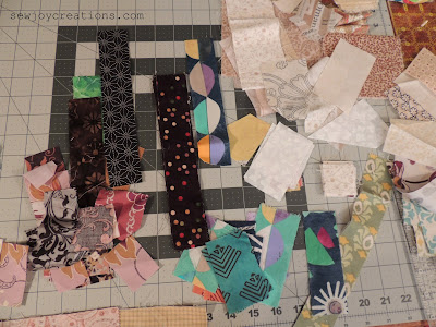 thin scraps for small piecing