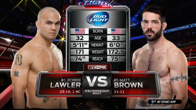 Robbie Lawler vs Matt Brown Full Fight