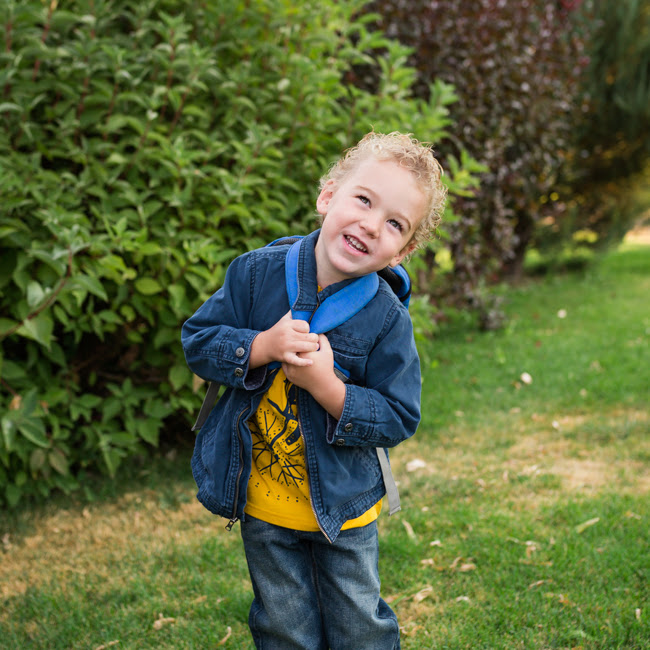 Levi's First Day of Preschool