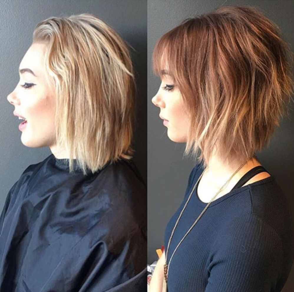 women's short haircut with bangs