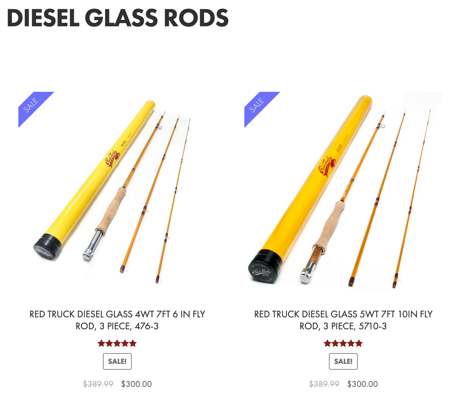 The Fiberglass Manifesto: RED TRUCK FLY FISHING CO. - Diesel Glass Sale &  TFM Discount