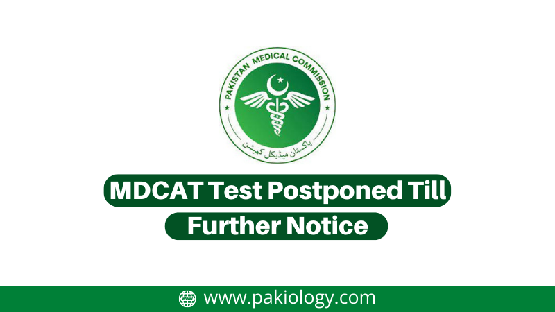 MDCAT Test Postponed Till Further Notice