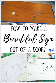 How To Build A Beautiful Sign Out Of A Door