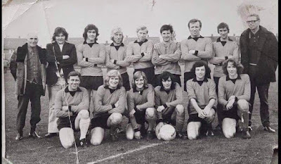 Ancholme Wanderers Football Club at Brigg Recreation Ground in the 1970s - including a number of Brigg Grammar School pupils