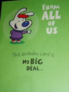 The birthday card