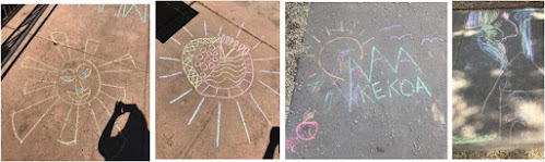 Sidewalk chalk art