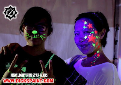 face painting uv glow dark jakarta