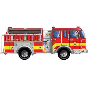 Pre-kindergarten toys - Melissa & Doug Giant Fire Truck Floor Puzzle