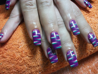 Colourful Nail Painting Art