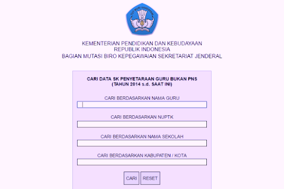 Cek Akreditasi Sk Inpassing Bagi Guru Non Pns