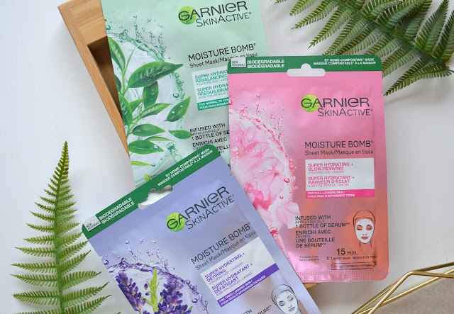 Garnier SkinActive Moisture Bomb Biodegradable Sheet Masks