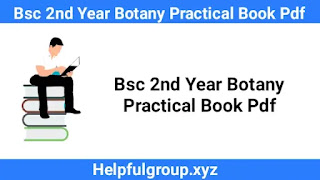 Bsc 2nd Year Botany Practical Book Pdf