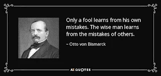 The Wise Man Learns from Mistakes of Others