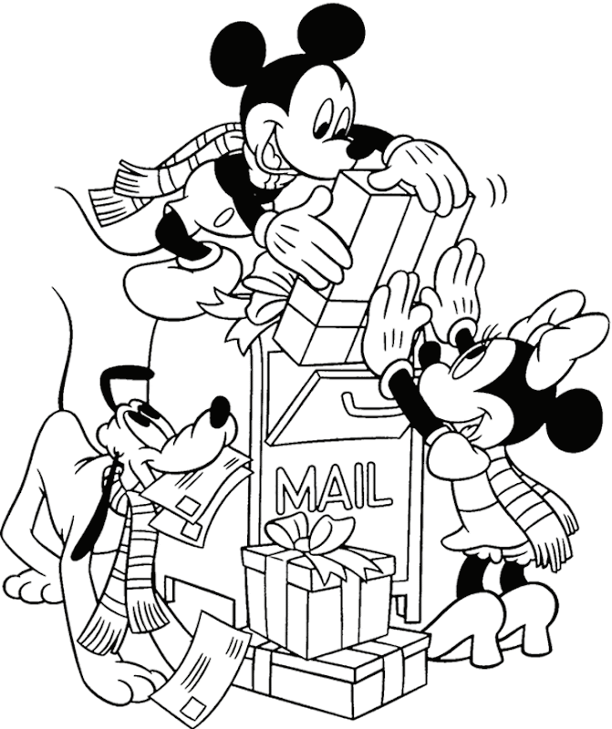 14 Disney Christmas Coloring Pages Picture title=