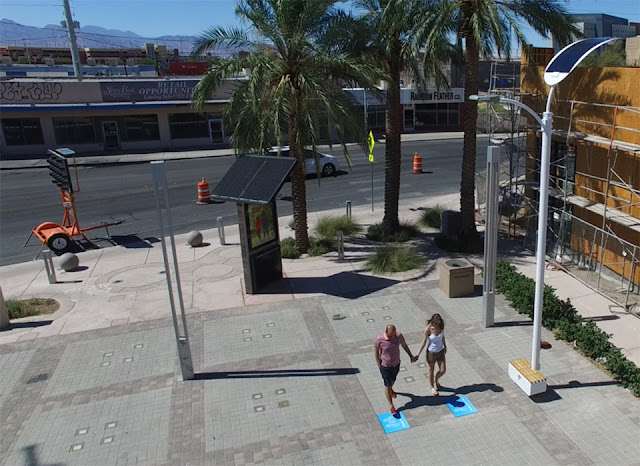 Las Vegas kinetic sidewalks use your feet