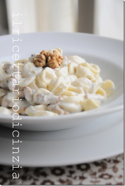 orecchiette con crema alle noci di Csaba