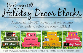 Do It Yourself Holiday Decor Blocks DIY Project