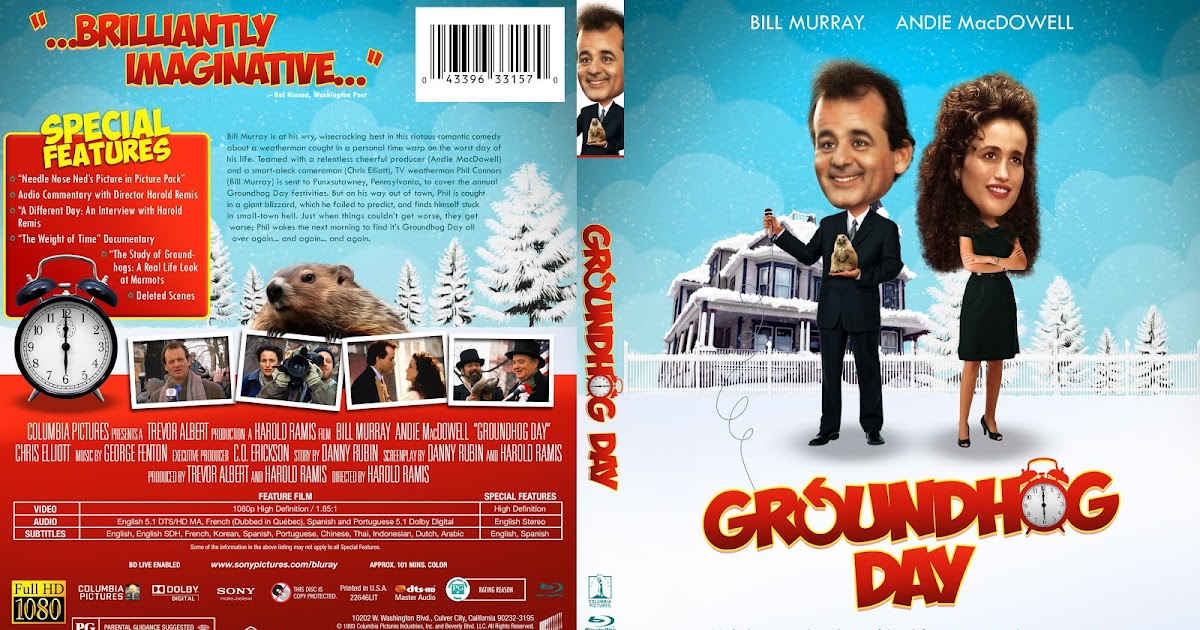 Groundhog Day Bluray Cover - Cover Addict - DVD, Bluray 