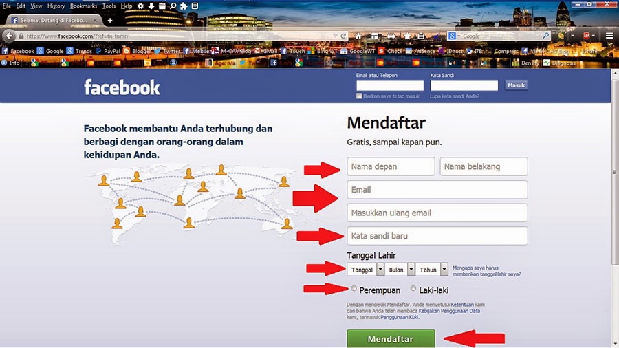 Cara Membuat Facebook Baru | Cara Mendaftar facebook