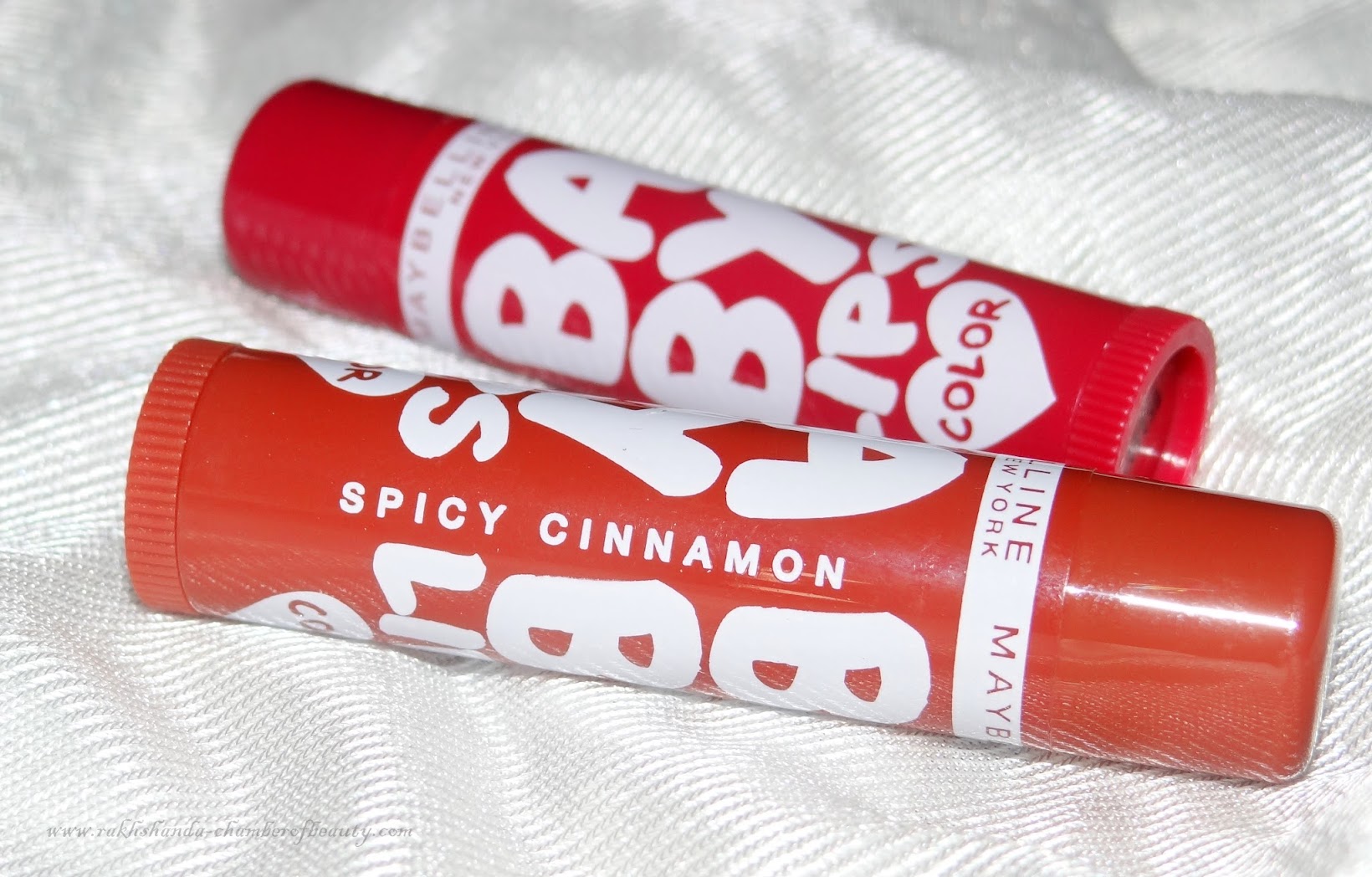 Maybelline New York Baby Lips Spiced Up Lip Balm- Review, swatches and price, Spicy Cinnamon, Tropical Punch, Price in India, Indian beauty blog, Chamber of Beauty