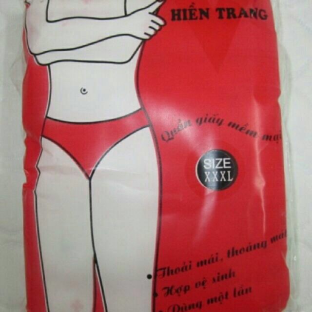 6 quần lót giấy cho mẹ baby Hiền Trang