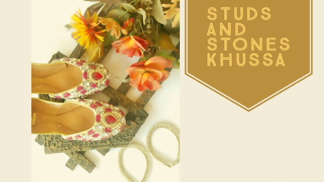 Kundan Khussa With Studds And Stones - Stylo Shoes