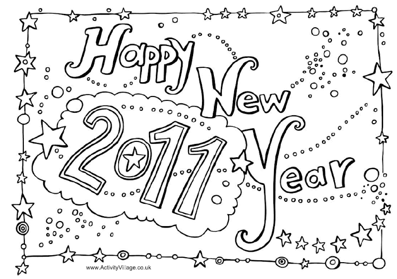 Download Printable New Year's Coloring Pages | printable coloring for kids | printable coloring pages for ...